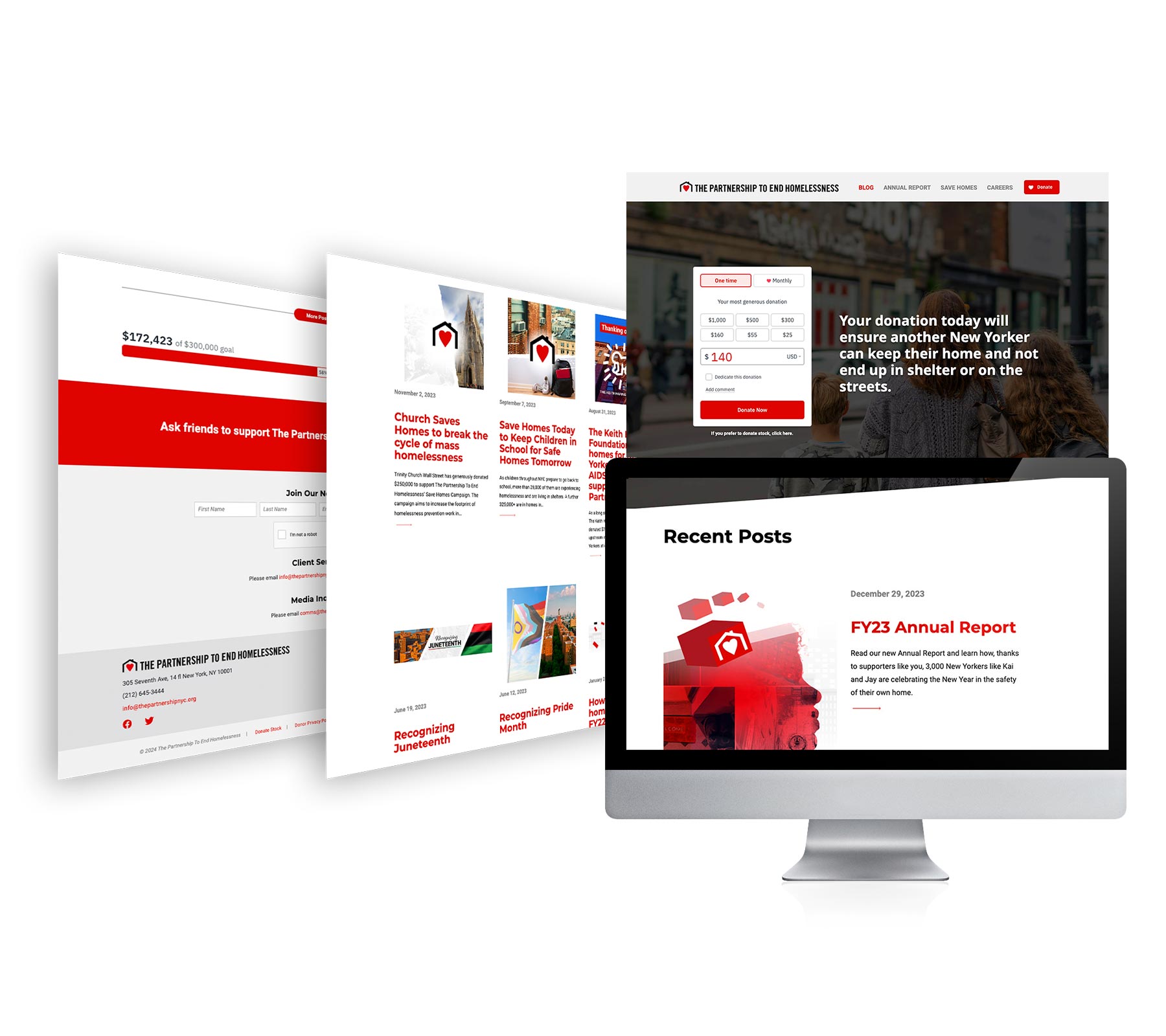 The Partnership To End Homelessness Website